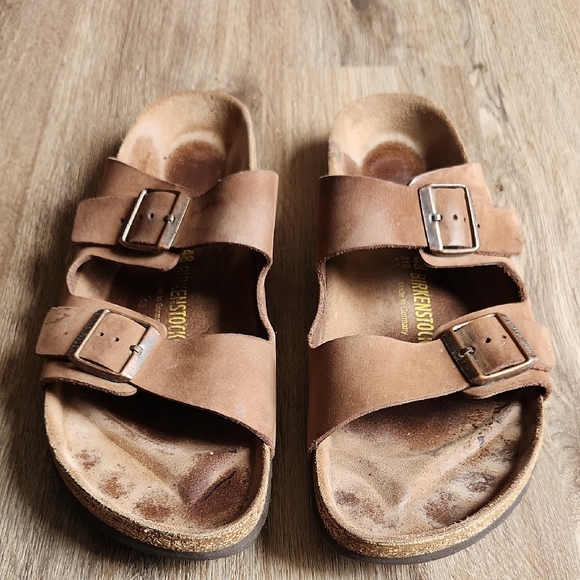 Birkenstock Other - Birkenstock Brown Suede Footbed Slide